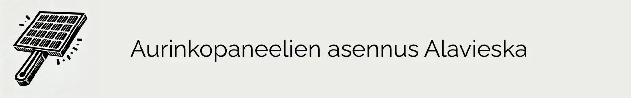 Aurinkopaneelien asennus Alavieska